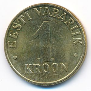 Estonia, 1 kroon, 2001