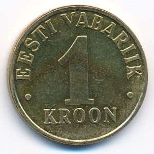 Estonia, 1 kroon, 2001