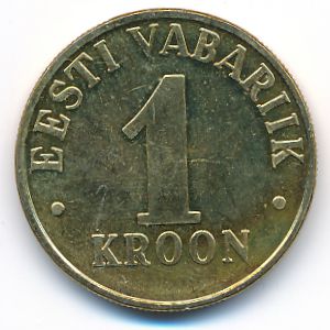 Эстония, 1 крона (2001 г.)