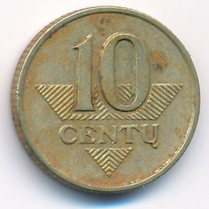 Lithuania, 10 centu, 1997