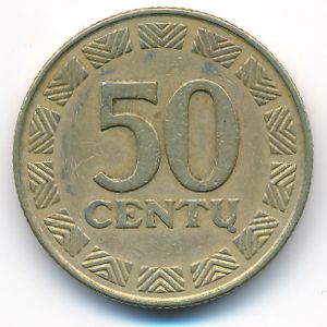 Литва, 50 центов (1997 г.)