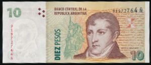 Аргентина, 10 песо (2013 г.)