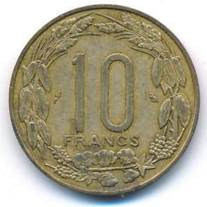 Cameroon, 10 франков, 1961