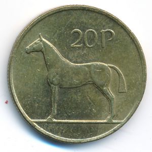 Ireland, 20 pence, 1992