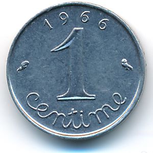 Франция, 1 сентим (1966 г.)
