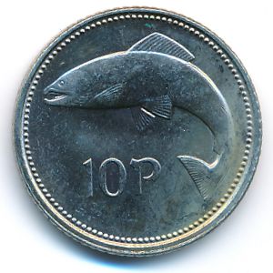 Ireland, 10 pence, 1993