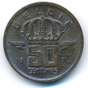 Бельгия, 50 сентим (1970 г.)