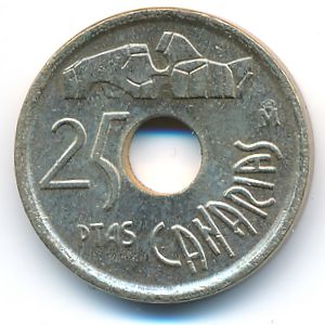 Spain, 25 pesetas, 1994