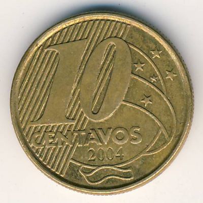 Бразилия, 10 сентаво (2004 г.)