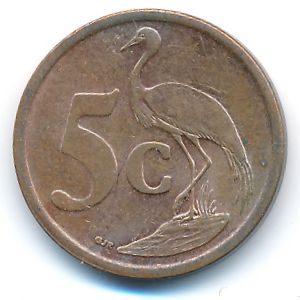 South Africa, 5 cents, 2007