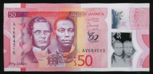 Jamaica, 50 долларов, 2022