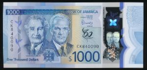 Jamaica, 1000 долларов, 2022