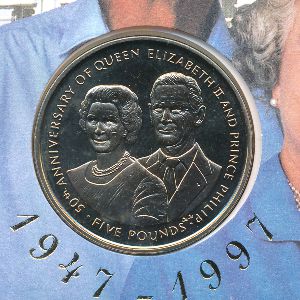 Остров Мэн, 5 фунтов (1997 г.)