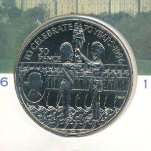 Ascension Island, 50 pence, 1996