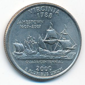 США, 1/4 доллара (2000 г.)