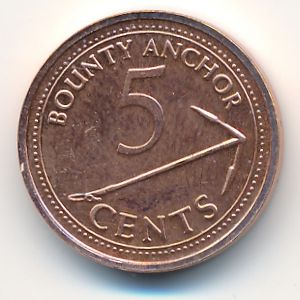 Острова Питкэрн, 5 центов (2009 г.)