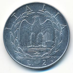 Italy, 2 лиры, 1939