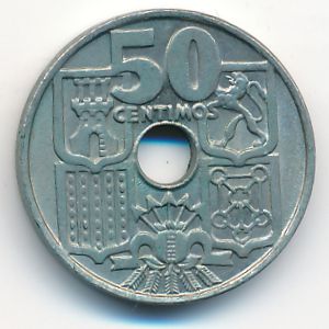 Испания, 50 сентимо (1963 г.)