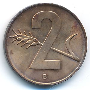 Швейцария, 2 раппена (1968 г.)