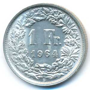 Швейцария, 1 франк (1964 г.)