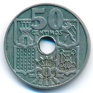 Испания, 50 сентимо (1963 г.)