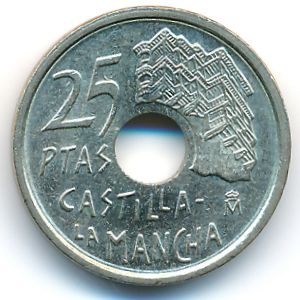 Испания, 25 песет (1996 г.)