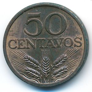Portugal, 50 centavos, 1970