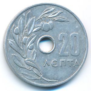 Греция, 20 лепт (1964 г.)