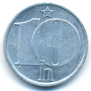 Чехословакия, 10 гелеров (1974 г.)