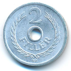 Венгрия, 2 филлера (1963 г.)