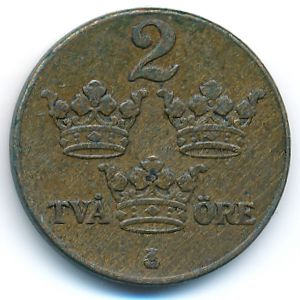 Швеция, 2 эре (1937 г.)