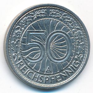 Веймарская республика, 50 рейхспфеннигов (1936 г.)