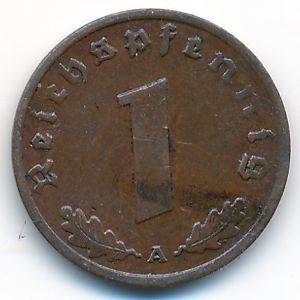 Третий Рейх, 1 рейхспфенниг (1936 г.)