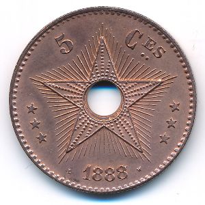 Свободный штат Конго, 5 сентим (1888 г.)