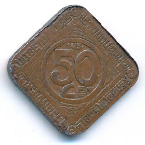 Ghent, 50 centimes, 1915