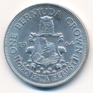 Bermuda Islands, 1 crown, 1964