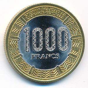 Экваториальная Гвинея, 1000 франков (2020 г.)