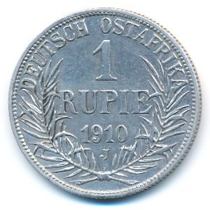German East Africa, 1 rupie, 1910