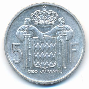 Монако, 5 франков (1960 г.)