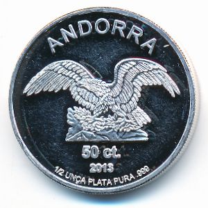 Андорра, 50 центов (2013 г.)