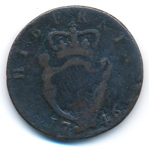 Ireland, 1/2 пенни, 1746