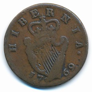 Ireland, 1/2 penny, 1769