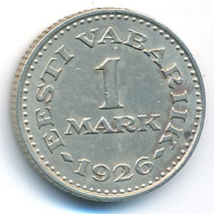 Estonia, 1 mark, 1926
