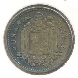 Spain, 1 peseta, 1947