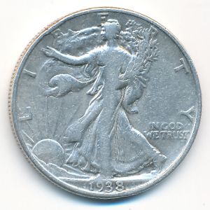 США, 1/2 доллара (1938 г.)