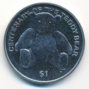 Виргинские острова, 1 доллар (2002 г.)