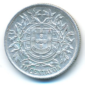 Португалия, 10 сентаво (1915 г.)