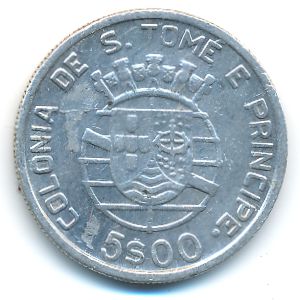 Sao Tome and Principe, 5 escudos, 1939