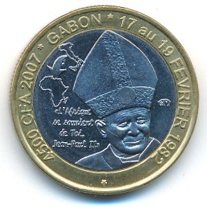 Габон., 4500 франков КФА (2007 г.)