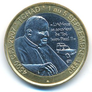 Чад., 4500 франков КФА